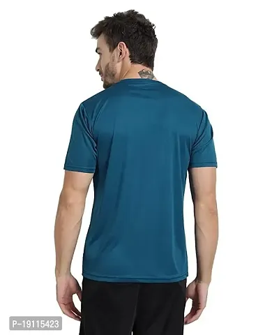 THE YOUTH MANTRA Men's Dri-Fit Polyester Round Neck Half Sleeves T-Shirt // Yoga T Shirt // Regular Fit Sports T-Shirt // Running T-Shirt // Gym T-Shirt // Regular fit (Large, Multicolored-5)-thumb2