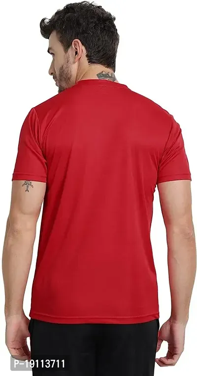 THE YOUTH MANTRA Men's Dri-Fit Polyester Round Neck Half Sleeves T-Shirt Combo - Set of 3-thumb5