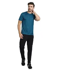 THE YOUTH MANTRA Men's Dri-Fit Polyester Round Neck Half Sleeves T-Shirt // Yoga T Shirt // Regular Fit Sports T-Shirt // Running T-Shirt // Gym T-Shirt // Regular fit (Medium, Multicolored-3)-thumb3