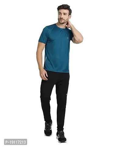 THE YOUTH MANTRA Men's Dri-Fit Polyester Round Neck Half Sleeves T-Shirt // Yoga T Shirt // Regular Fit Sports T-Shirt // Running T-Shirt // Gym T-Shirt // Regular fit (Medium, Multicolored-3)-thumb4