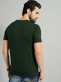 Youth Mantra Men's Cotton Printed Round Neck Casual Fit T-Shirt (DarkGreen_2XL)-thumb3