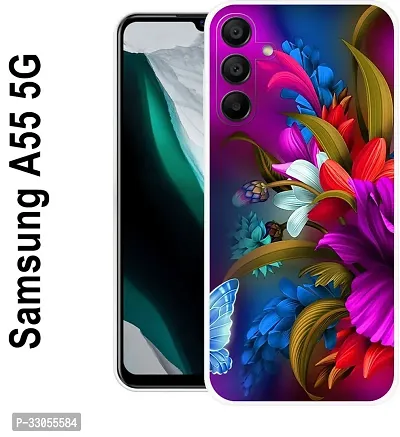 R Back Cover For Samsung Galaxy A55 5G Back Cover Samsung A35 5G Back Cover Multicolor Dual Protection Silicon-thumb0