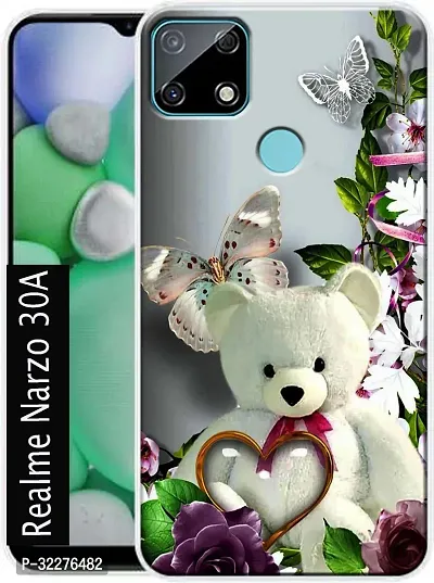 Stylish Silicon Back Case Cover for Realme Narzo 30A