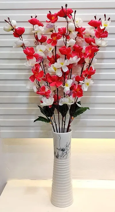 ARTSY? Artificial Flowers for Decoration Cherry Blossom Flower Bunch | VASE NOT Included |