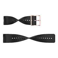 PUNVIT 22MM Smart Watch Belt Strap with Golden Buckle for Noise Colorfit Pro Smart Watch. (Watch Not Included) (Black)-thumb1