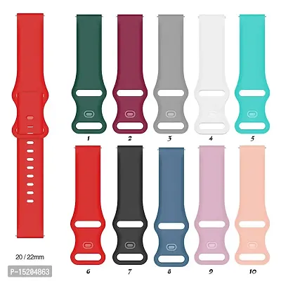 Punvit Sport Design Silicon Straps Compatible with Boat XTEND Only (Watch Not Included) (White)-thumb4