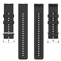 PUNVIT 22MM Smart Watch Belt Strap with Golden Buckle for Noise Colorfit Pro Smart Watch. (Watch Not Included) (Black)-thumb2