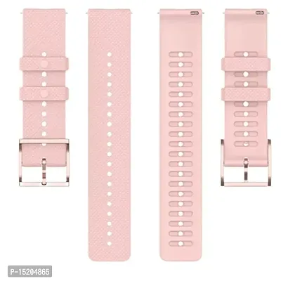 PUNVIT 22MM Smart Watch Belt Strap with Golden Buckle for Noise Colorfit Pro Smart Watch. (Watch Not Included) (Pink)-thumb2