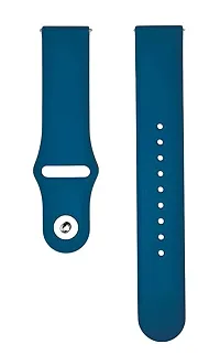 PUNVIT Silicon Band Strap for Noise Icon Buzz Smartwatch, Bigger in Length with No Itching for Men and Women. (Watch Not Included) (Mist Blue)-thumb1