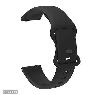 PUNVIT Sport Design Silicon Straps Compatible with Boat XTEND Only (Watch Not Included) (Black)