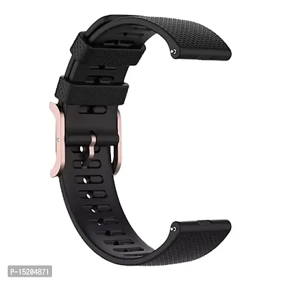 PUNVIT 22MM Smart Watch Belt Strap with Golden Buckle for Noise Colorfit Pro Smart Watch. (Watch Not Included) (Black)-thumb4