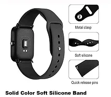 PUNVIT Silicon Band Strap for Noise Icon Buzz Smartwatch, Bigger in Length with No Itching for Men and Women. (Watch Not Included) (Mist Blue)-thumb4