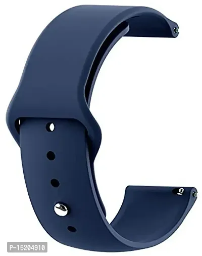 PUNVIT 22MM Soft Silicon Strap Bigger in Length for ColorFit Pulse Buzz Smart Watch. (Smart Watch Not Included) (Blue)