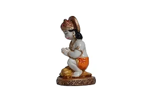 KARIGHAR Hanuman Idol for Home/ Living Room/ Puja Room/ Gifting (Brown, 2X1.75X3.5 inches) (White  Orange)-thumb4