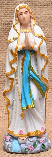 KariGhar? Our Lady of Lourdes / Laurdh Mary Catholic Idols for Home / Living Room / Prayer Room / Gifting & Decoration A0005 (5 x 5 x 15 cm)-thumb4