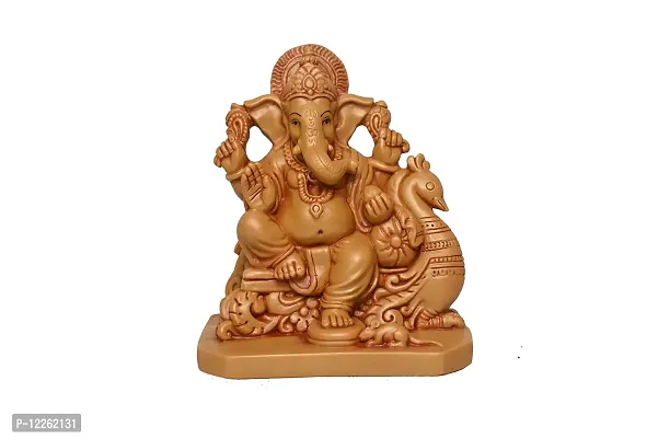 KariGhar? Ganesh / Ganpati Bappa / Swan Ganpati Idol for Home/ Living Room/ Puja Room/ Gifting  Decoration ( 2.5 X 3.5 X 4 Inches )-thumb2