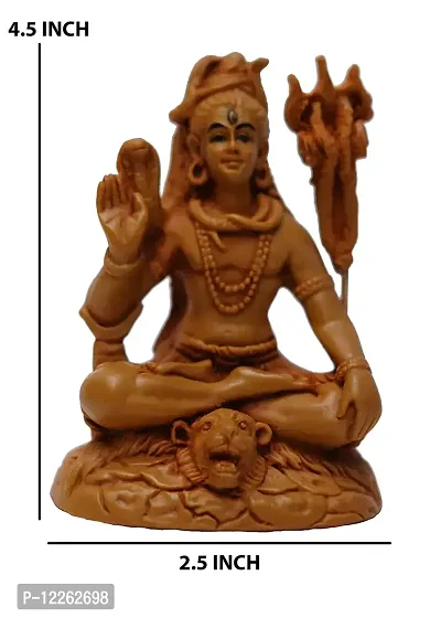 KariGhar? Shiva Ji Idol for Home / Living Room / Puja Room / Gifting { 2.25 X 2.75 X 4.5 inches }-thumb2