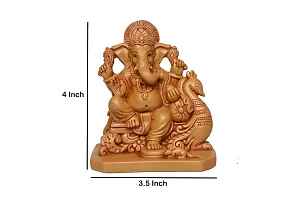 KariGhar? Ganesh / Ganpati Bappa / Swan Ganpati Idol for Home/ Living Room/ Puja Room/ Gifting  Decoration ( 2.5 X 3.5 X 4 Inches )-thumb2