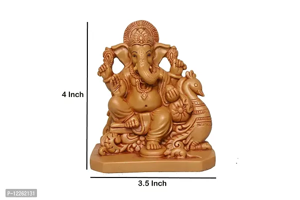 KariGhar? Ganesh / Ganpati Bappa / Swan Ganpati Idol for Home/ Living Room/ Puja Room/ Gifting  Decoration ( 2.5 X 3.5 X 4 Inches )-thumb3