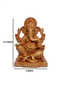 KariGhar? Shri Ganesh ji | Ganesha Ganpati Bappa Idol Perfect for Car Dashboard | Home | Living Room | House Warming | Puja Room/ Gifting ( 2X3X4.5 inches)-thumb1