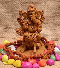 Bal Ganesh 4.5 inches Idol Perfect for Car Dashboard / Puja Ghar / Decoration & Gifting ( 9 x 7X 11 cm ) D0222-thumb4