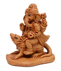 Bal Ganesh 4.5 inches Idol Perfect for Car Dashboard / Puja Ghar / Decoration & Gifting ( 9 x 7X 11 cm ) D0222-thumb1