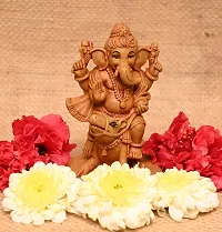 Bal Ganesh 4.5 inches Idol Perfect for Car Dashboard / Puja Ghar / Decoration & Gifting ( 9 x 7X 11 cm ) D0222-thumb3