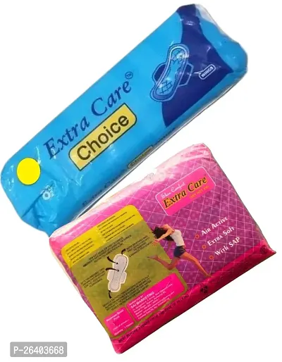 Extra Care Choice Sanitary Pads Extra Care Dry Net With Best Dry Feel Protection - Pack Of 2