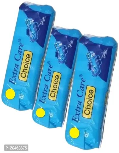 Extra Care Choice Sanitary Pads With Best Dry Feel Protection - Pack Of 3