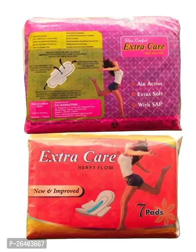 Extra Care Dry Net Extra Care Heavy Flow With Best Dry Feel Protection - Pack Of 2