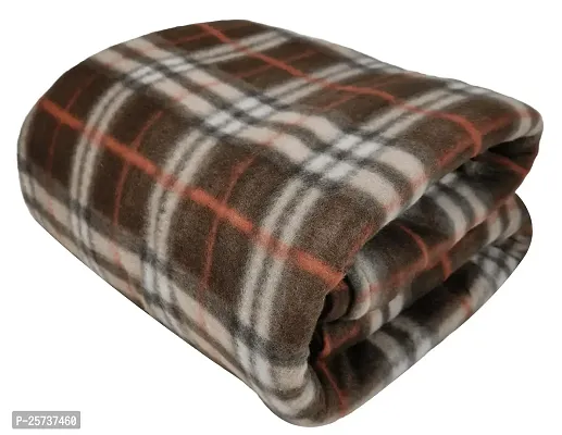 SwadeshiZon Winter Soft Single Bed Warm Woolen Blend Fleece Blanket Cover | Quilt Cover | Razai Cover with Zipper, Size- 90 x 60 in, Color- Multicolor, Single Bed Size (Single Bed, Brown)-thumb4