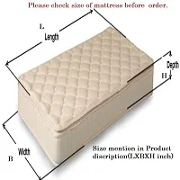 SwadeshiZon Cotton Mattress Protector/Cover Single Bed with Zip/Chain, (Multicolour, 72x36x5 inches / 3x6 Feet)-thumb3