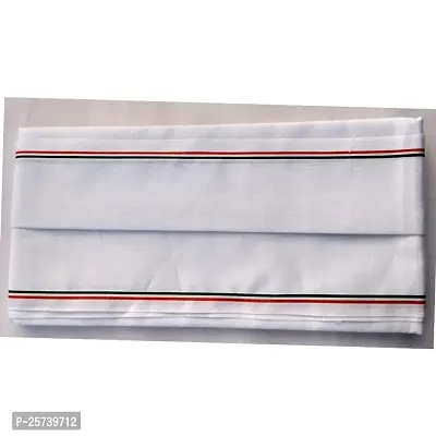 White Bengal Pure Cotton Super Soft Gamcha Bath Towel Gamosa for Men and Women (1, Green  Orange)-thumb5