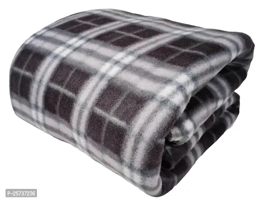 SwadeshiZon Winter Soft Single Bed Warm Woolen Blend Fleece Blanket Cover | Quilt Cover | Razai Cover with Zipper, Size- 90 x 60 in, Color- Multicolor, Single Bed Size (Single Bed, Black)-thumb2