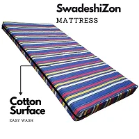 SwadeshiZon Cotton Mattress Protector/Cover Single Bed with Zip/Chain, (Multicolour, 72x36x5 inches / 3x6 Feet)-thumb4