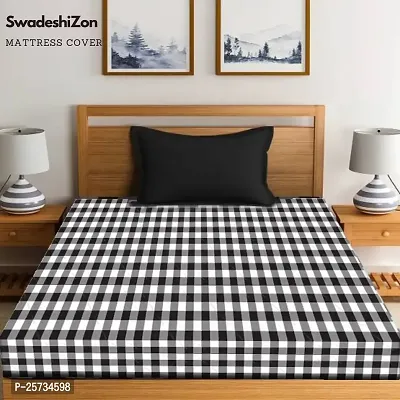 SwadeshiZon Cotton Mattress Protector/Cover Single Bed-thumb5