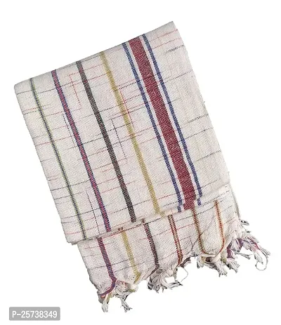 SwadeshiZon Cotton Khadi Bath Towel (Multicolour , 30x70 in) - Combo Set of 2-thumb2