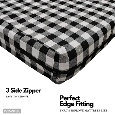 SwadeshiZon Cotton Mattress Protector/Cover Single Bed-thumb3