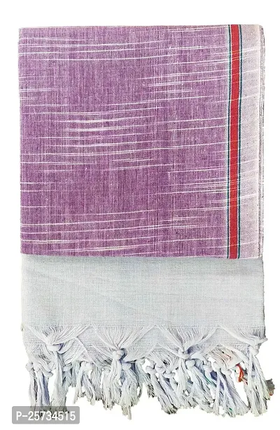 SwadeshiZon Pure Cotton Khadi Towel Gamcha for Bath Extra Large Size | Super Soft | Dry Faster | More Absorbent | Light Weight | 32 x 72 inches , Multicolor , Combo Set of 4-thumb5