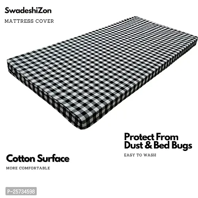 SwadeshiZon Cotton Mattress Protector/Cover Single Bed-thumb2