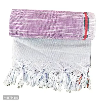 SwadeshiZon Pure Cotton Khadi Towel Gamcha for Bath Extra Large Size | Super Soft | Dry Faster | More Absorbent | Light Weight | 32 x 72 inches , Multicolor , Combo Set of 4-thumb3