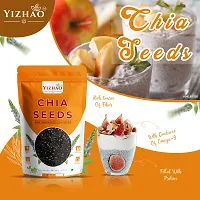 Yizhao - Raw  Unroasted Organic Chia Seeds | Source Of Omega-3| Diet Food | Calcium Rich Chia Seeds 50g ( Pack of 2 ) = 100g-thumb1