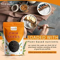 Yizhao - Raw  Unroasted Organic Chia Seeds | Source Of Omega-3| Diet Food | Calcium Rich Chia Seeds 50g ( Pack of 2 ) = 100g-thumb3