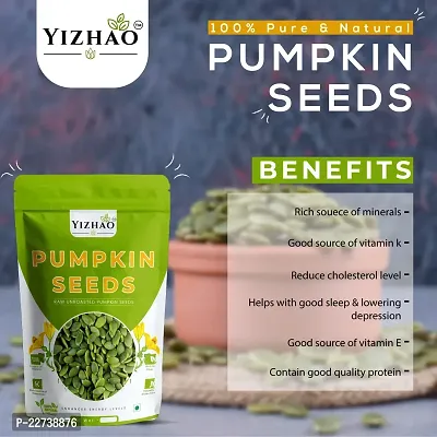 Yizhao- Raw Pumpkin Seeds - High Fibre  Protein, Nutritious Seeds for Weight Loss 50g ( pack of 2 ) =100g-thumb2