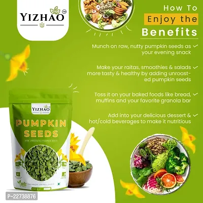 Yizhao- Raw Pumpkin Seeds - High Fibre  Protein, Nutritious Seeds for Weight Loss 50g ( pack of 2 ) =100g-thumb4
