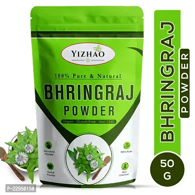 Bhringraj Powder for Hair Growth  Anti Aging Effects| 200% Natural  Organic  (50 g)