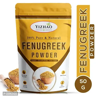 Yizhao Fresh - Methi powder (Fenugreek) for Face Pack, Hair Mask Conditioner, Hair strengthening, Control hair fall 50g