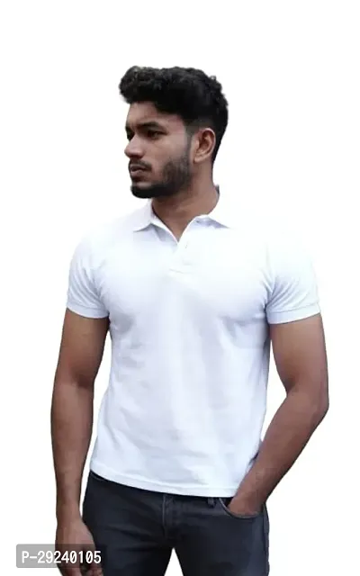 Classic Cotton Blend Solid Tshirt for Men