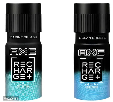 Men Aqua Collection Recharge Marine Splash  Ocean Breeze Fragrance Gift Set