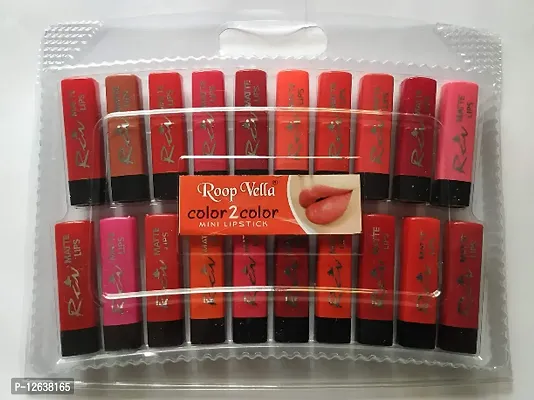 Color to Color Matte Mini Lipsticks (Pack of 20)